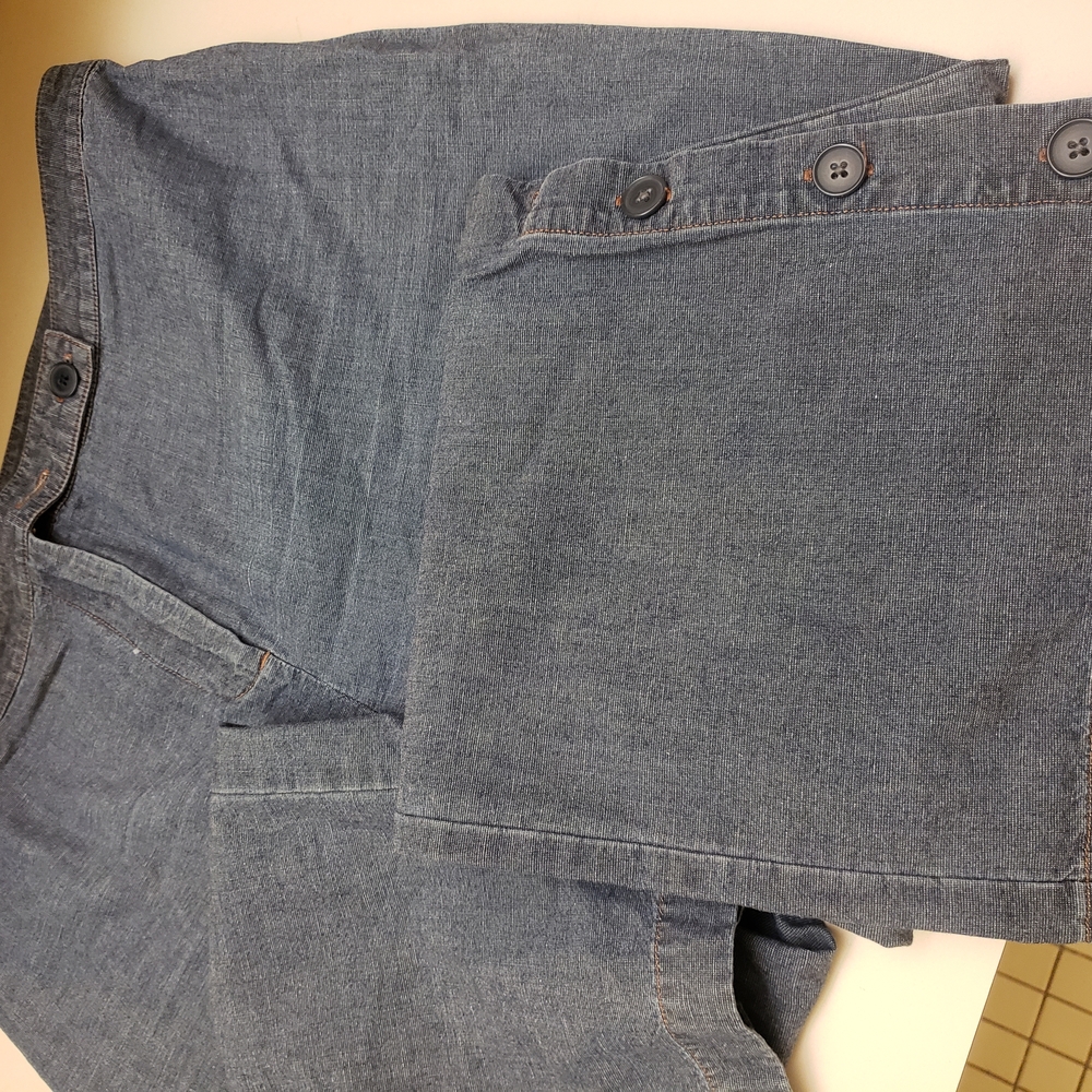 Stylish Denim Button-Up Shirt